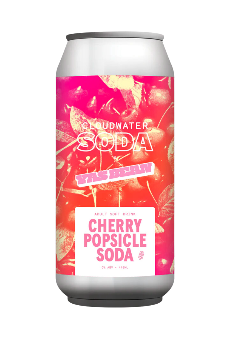 Cloudwater x Yas Bean Cherry Popsicle Soda