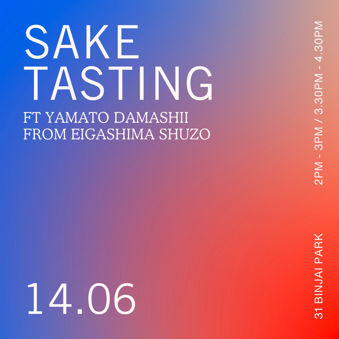 Sat 14 Jun: Sake Tasting ft Yamato Damashii