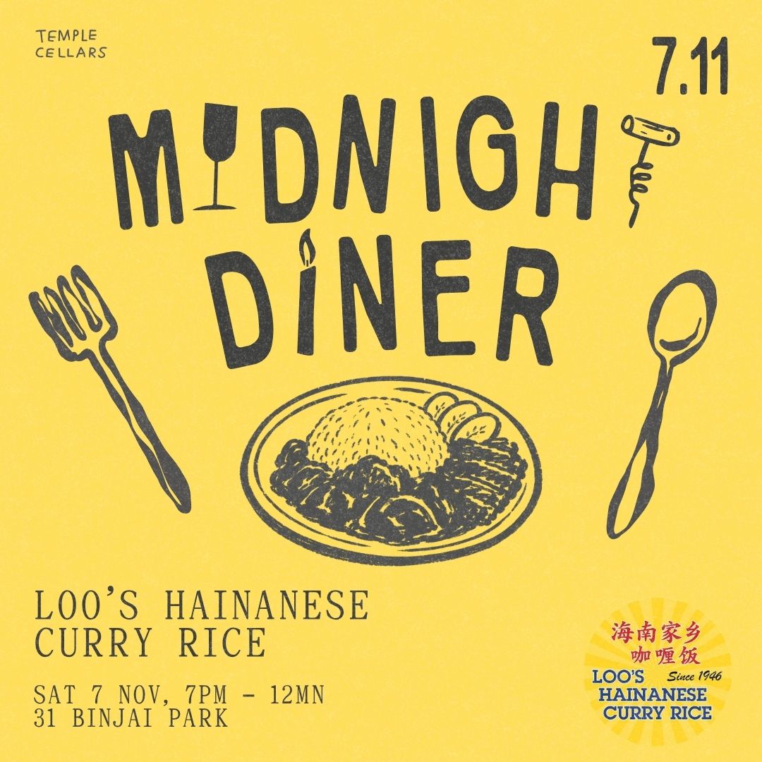 Sat 7 Nov: Midnight Diner, ft Loo's Hainanese Curry Rice