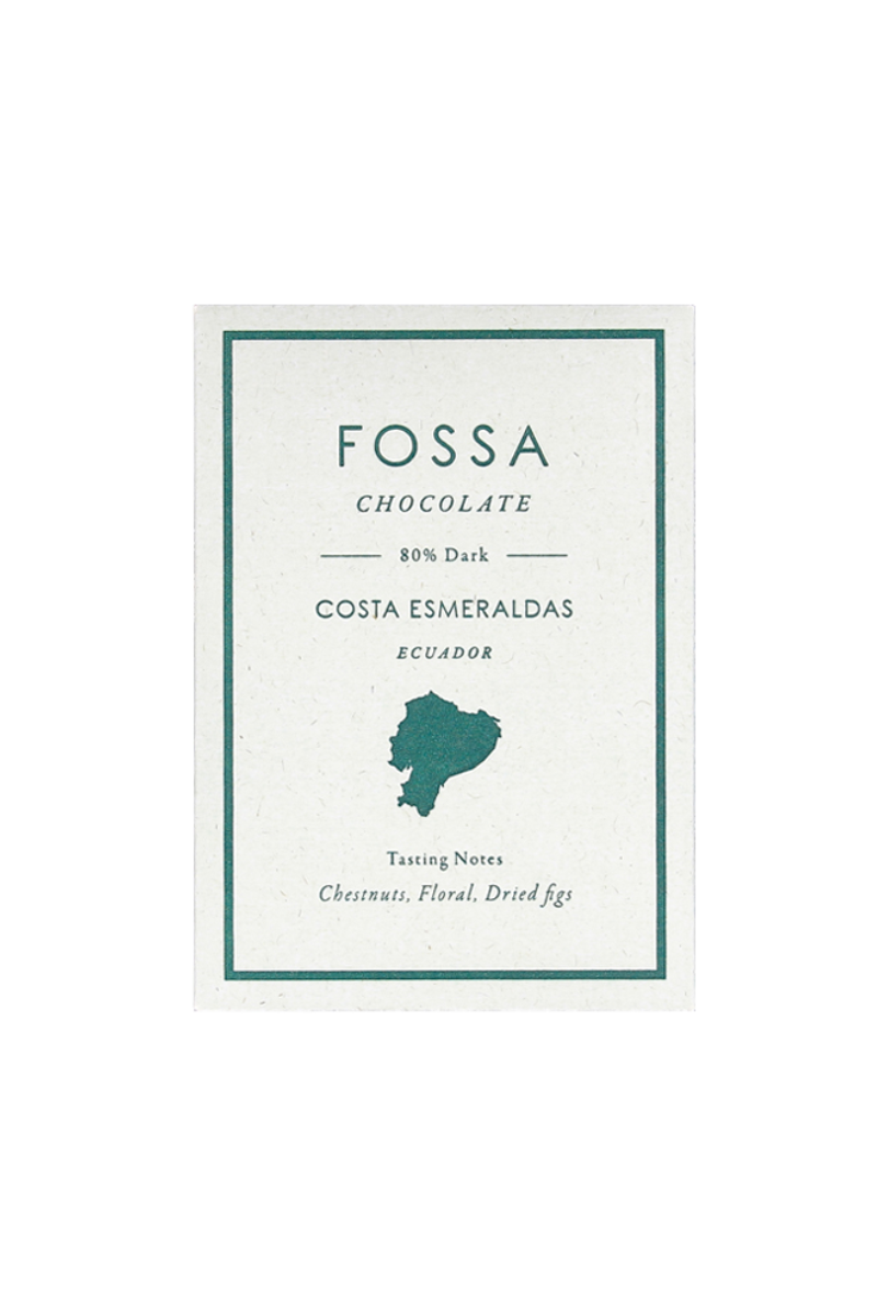 Fossa Chocolate Costa Esmeraldas 80% Dark