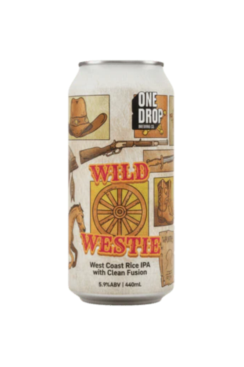 One Drop Wild Westie West Coast Rice IPA With Clean Fusion