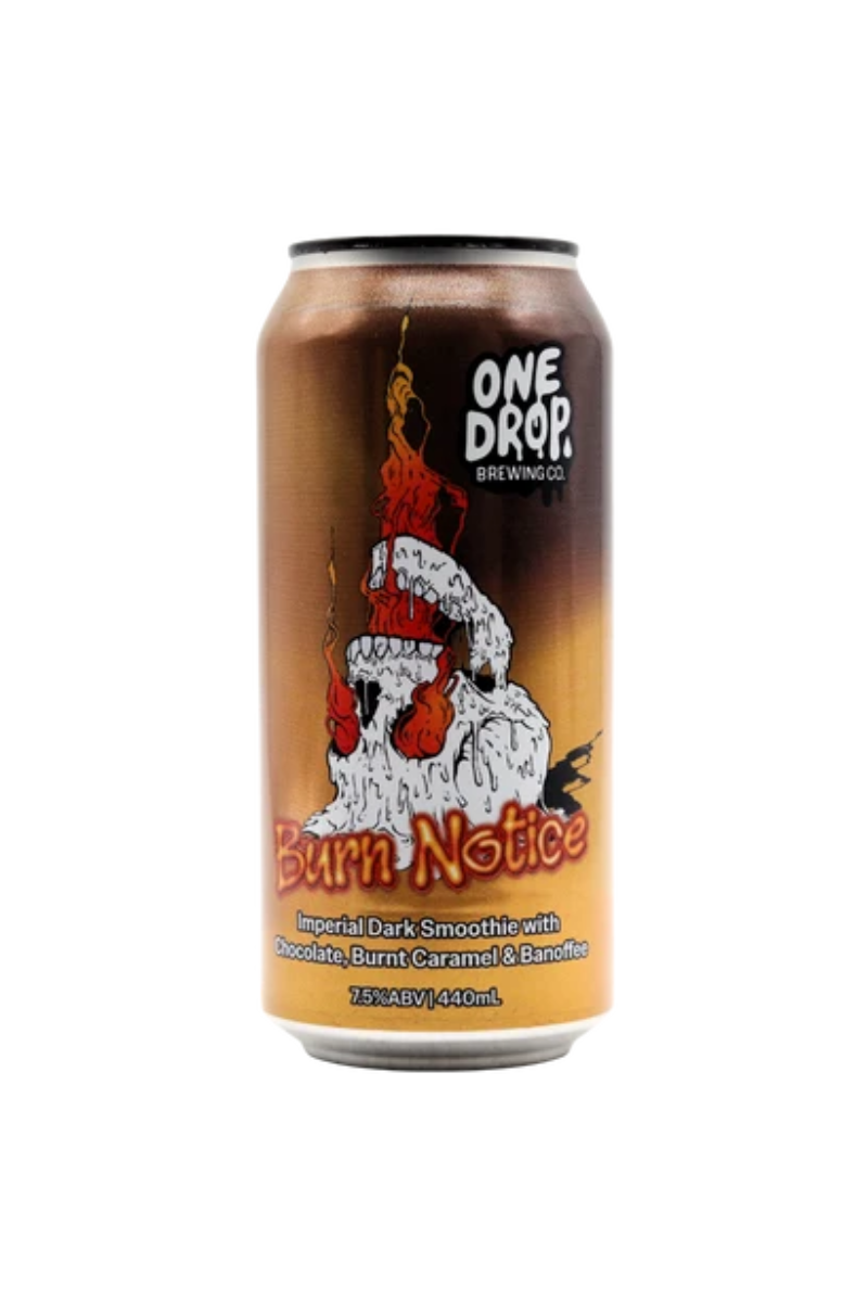 One Drop Burn Notice Imperial Dark Smoothie Pastry Stout