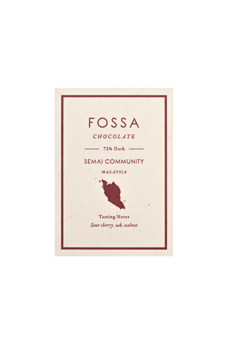 Fossa Chocolate Semai Community 72% Dark