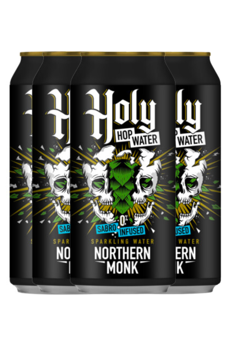 Northern Monk Holy Hop Water: Sabro Infused Sparkling Hop Water 4 Pack