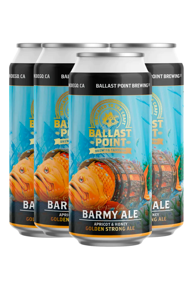 Ballast Point Barmy Ale Apricot & Honey Strong Golden Ale 4 Pack