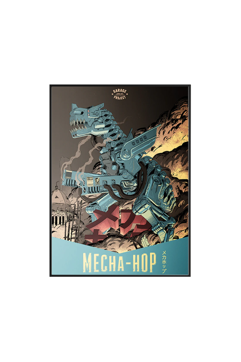 Garage Project Mecha Hop Poster with Wall Mountable Metal Frame